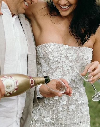 Rustic Wedding Dress Sheath Strapless White Sequin Short Summer Wedding Dresses Bridal Gowns DP1608