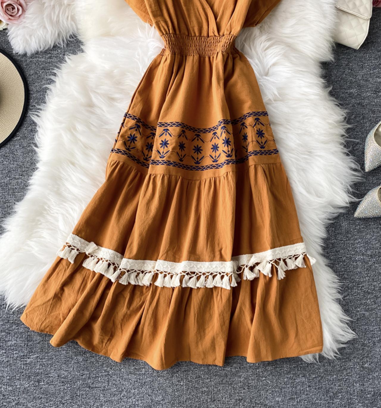 Cute V Neck Short Dress Fashion Dress ED0332