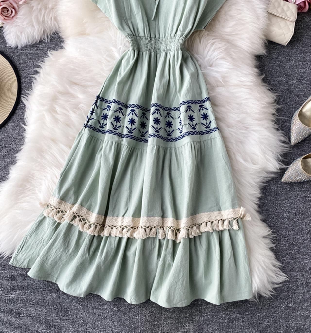 Cute V Neck Short Dress Fashion Dress ED0332