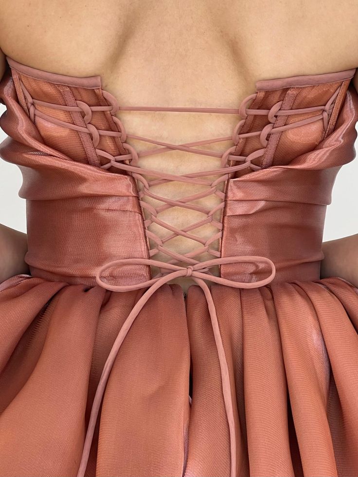 Fashion Strapless Satin Short Ballgowns Sweet Birthday Party Dress ED03404