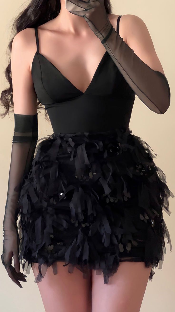 Sexy Black Spaghetti Strap Bodycon Tulle Short Birthday Party Dress Graduation Dress ED03407