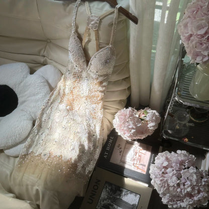 Sexy White Sweetheart Neck Sheath Beaded Tulle Short Party Dresses Sweet 16 Dress ED03439