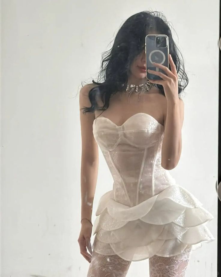 Chic White Sweetheart Sparkly Tulle Short Ballgowns Sweet Birthday Dress ED03442