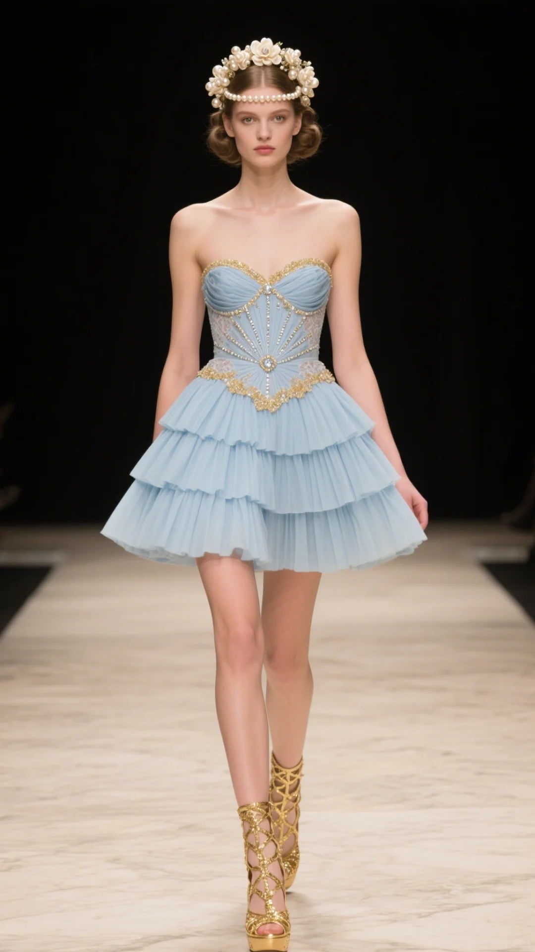 Sweet Blue Sweetheart Neck A-Line Tulle Beaded Short Homecoming Dresses Birthday Dress ED03519