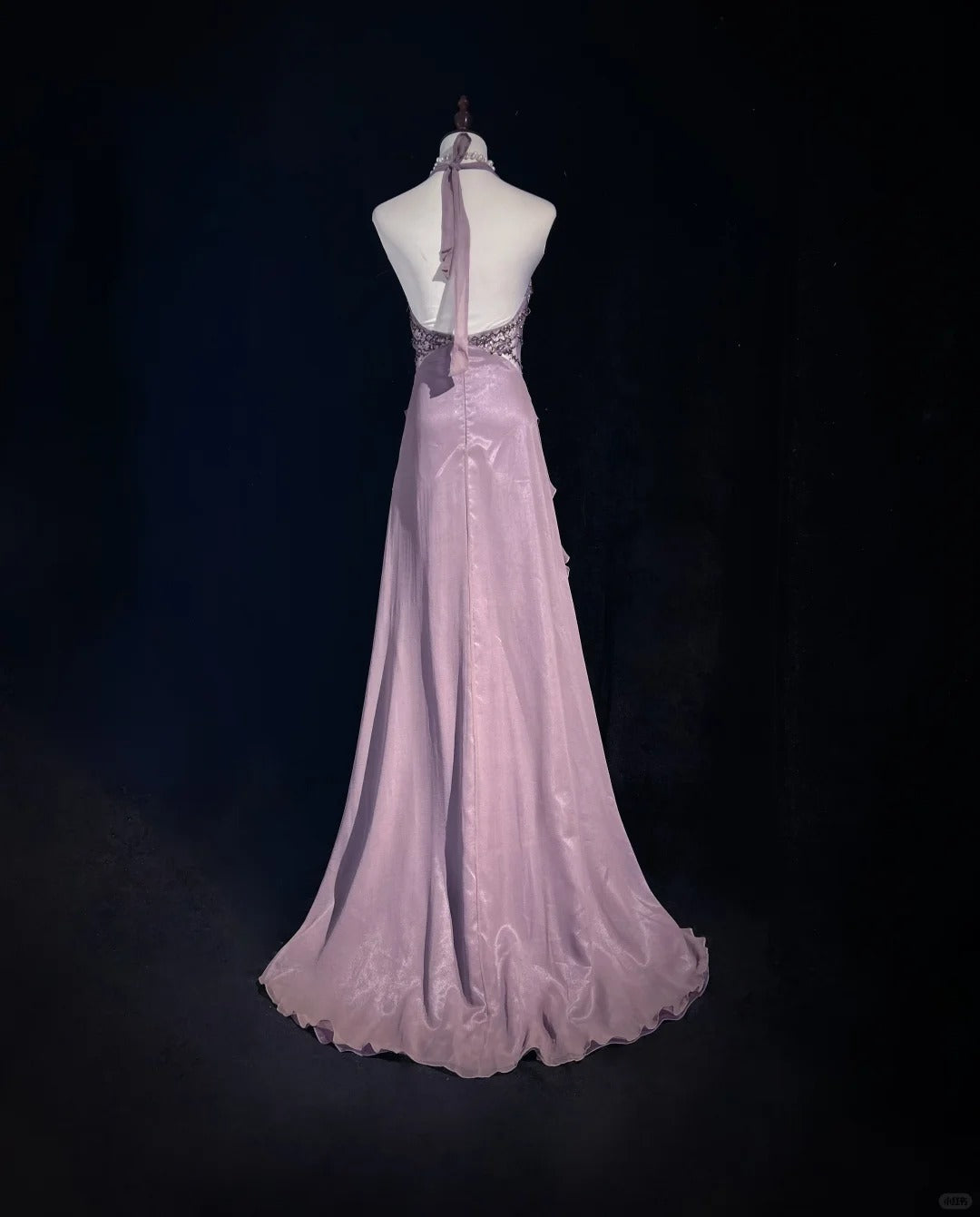 Gorgeous V-neck A-Line Chiffon Tulle Long Prom Dresses Gray Purple Vintage Evening Gowns ED03537