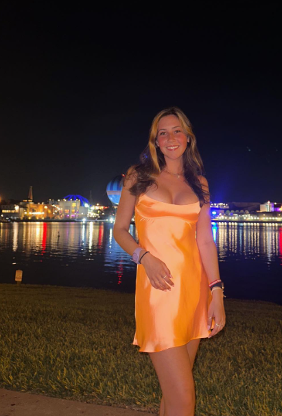 Simple Spaghetti Straps Orange 8th Grade Homecoming Dress Sweet Birthday Outfit Fashion Cocktail Dress  ED03559