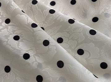 French Polka Dot Romantic Long Sleeve Dress ED0362