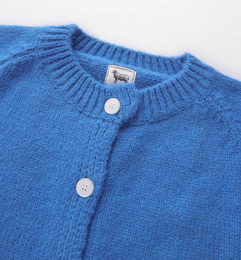 Gentle round neck loose cardigan  ED0408