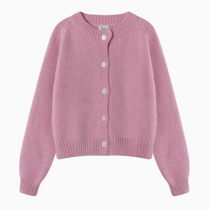 Gentle round neck loose cardigan  ED0408