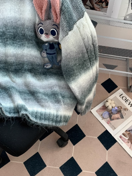 Cute Bunny Loose Long sleeve Sweater  ED0456