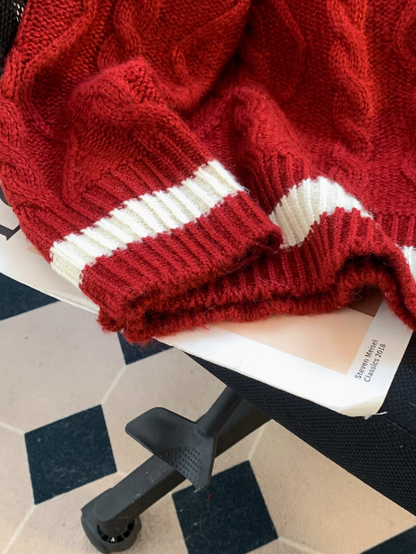 Preppy style women's long sleeve sweater  ED0459