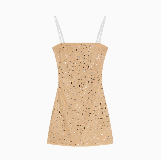 Heavy diamond sequined sexy suspender hip skirt ED0464