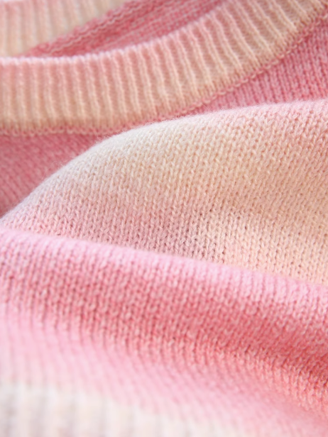 Gradient color dopamine soft waxy women's long-sleeved sweater ED0486