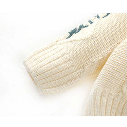 Korean style three-dimensional bear hooded knitted cardigan ED0532