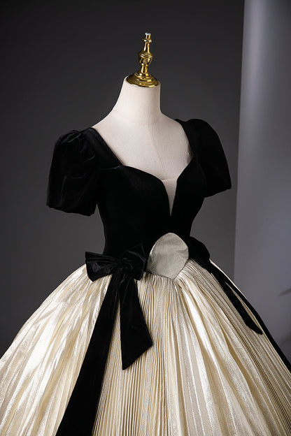 A-Line Champagne Long Prom Dress, Champagne Sweet 16 Dress ED0737