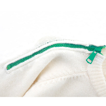 Jacquard Tassel Bear Doll Long Sleeve Sweater  ED0866