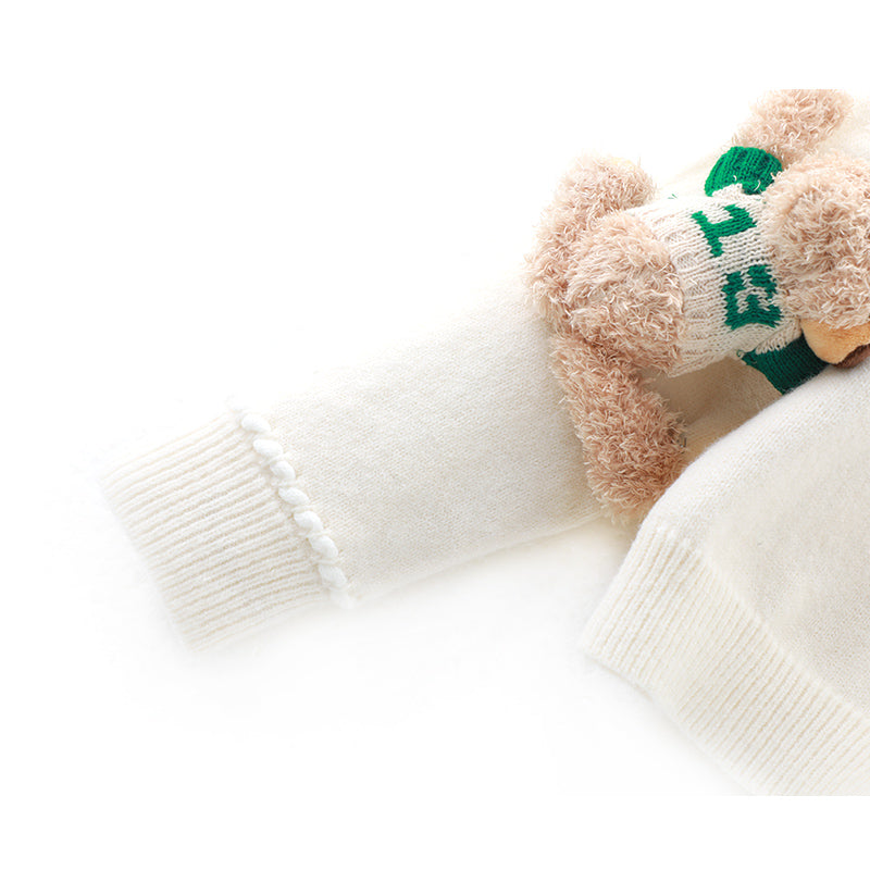 Jacquard Tassel Bear Doll Long Sleeve Sweater  ED0866