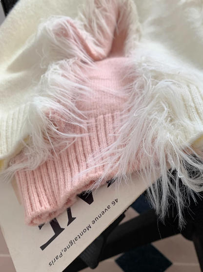 Fashionable colorblock sweater ED0905