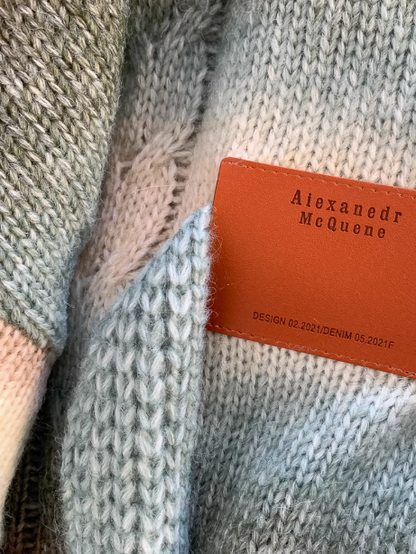 Maillard fox sweater with gradient stripes ED0915