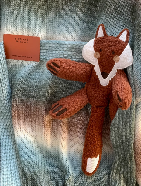 Maillard fox sweater with gradient stripes ED0915