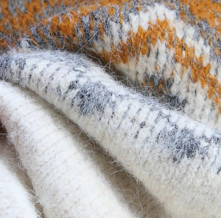 Fair Isle Vintage Contrast Cardigan Sweater ED0918