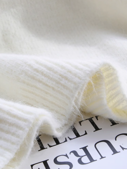 Design niche mesh splicing sweet sweater ED0920