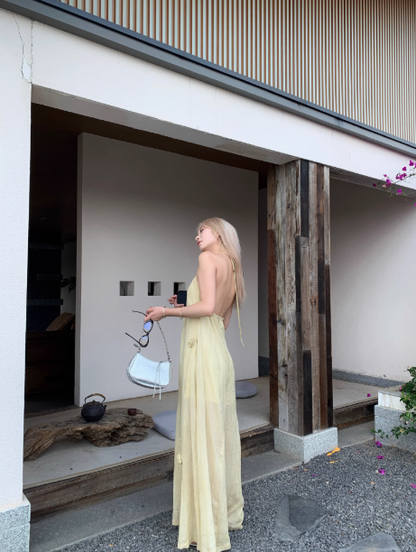 3D flower embellished suspender dress ED0947