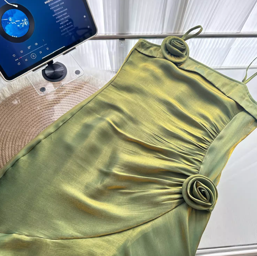 Fishtail ruffled suspender dress birthday dress ED0950