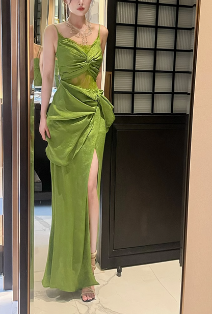 French retro lace seaside holiday purple dress ED0975