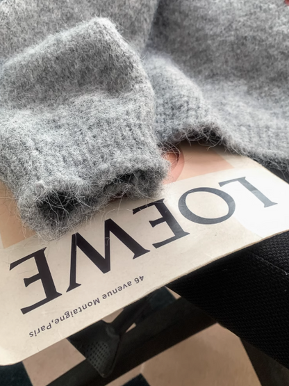 Korean-style round neck retro knitted cardigan ED0991