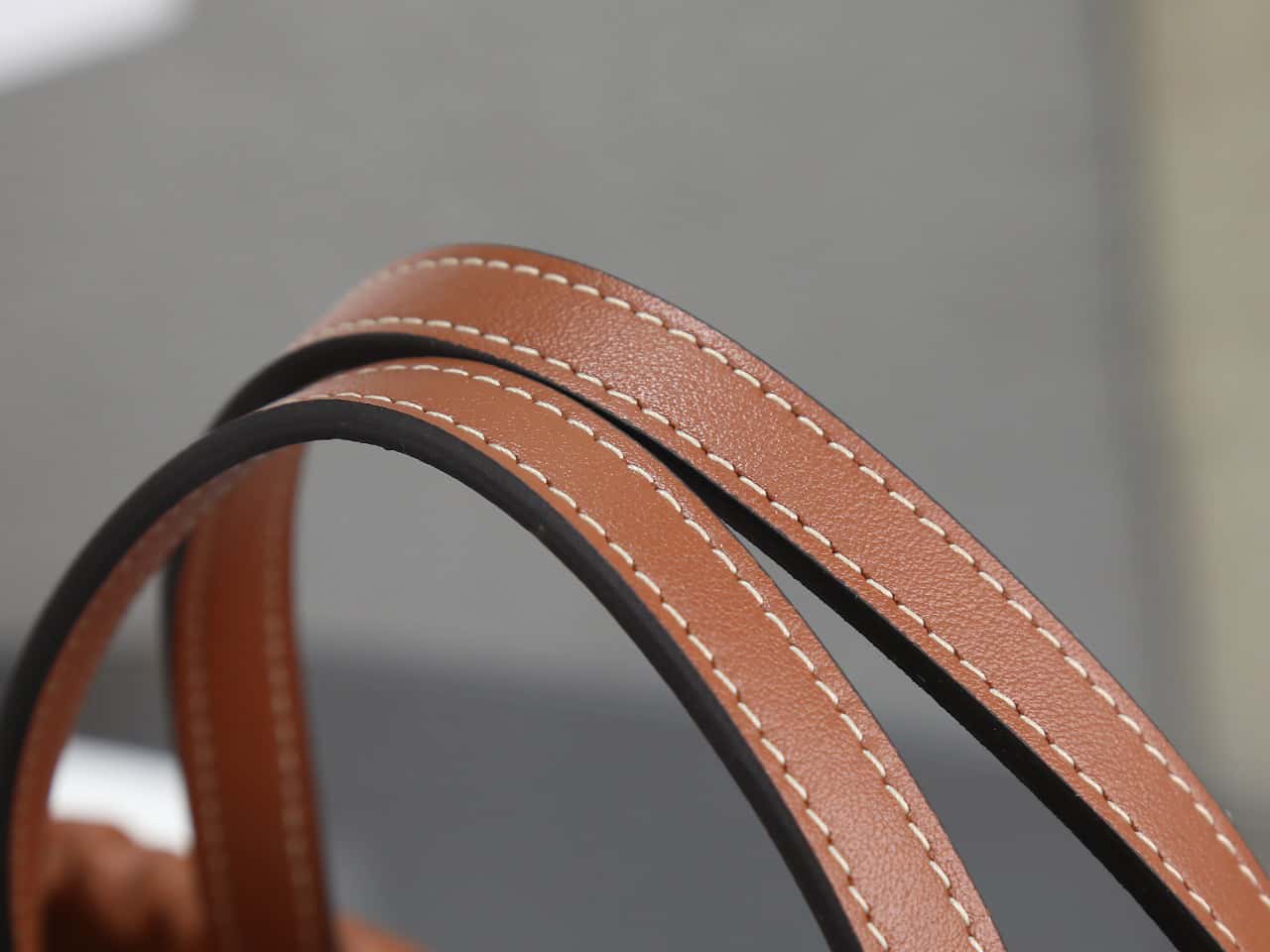 Celine cabas rawstring cuir triomphe in grained calfskin handbag