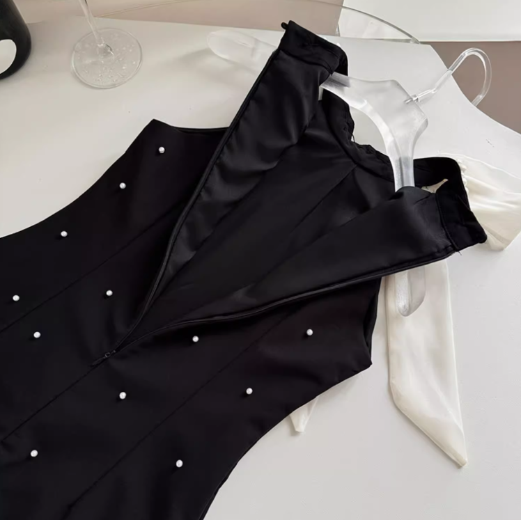 Black A-line beaded Halter Short Prom Dress,Homecoming Dress ED0959