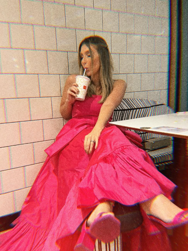 Hot Pink A Line Strapless Satin Long Prom Dress Birthday Dress with Bow SH2071