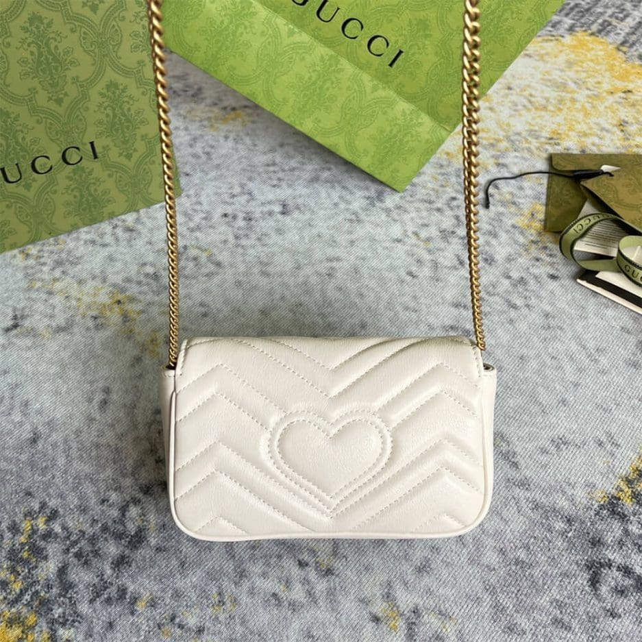 GUCCI Marmont matelasse leather super mini bag