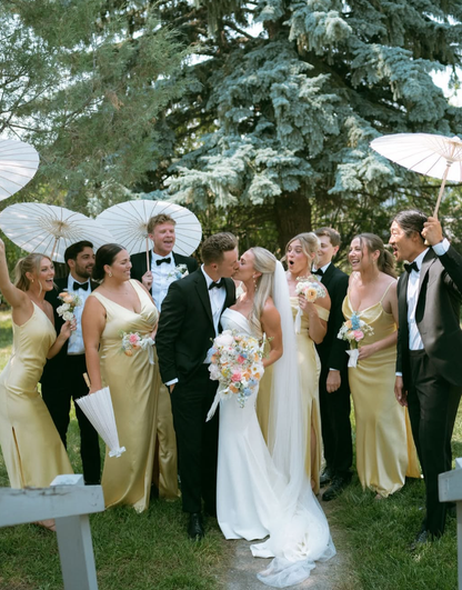 Elegant Sheath Straps Light Yellow Satin Bridesmaid Dress Evening Dress SH3197