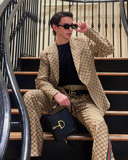 GUCCI small horsebit embellished leather bucket bag