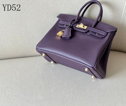 H BIRKIN 25 TOGO PURPLE  GOLD HARDWARE 25CM