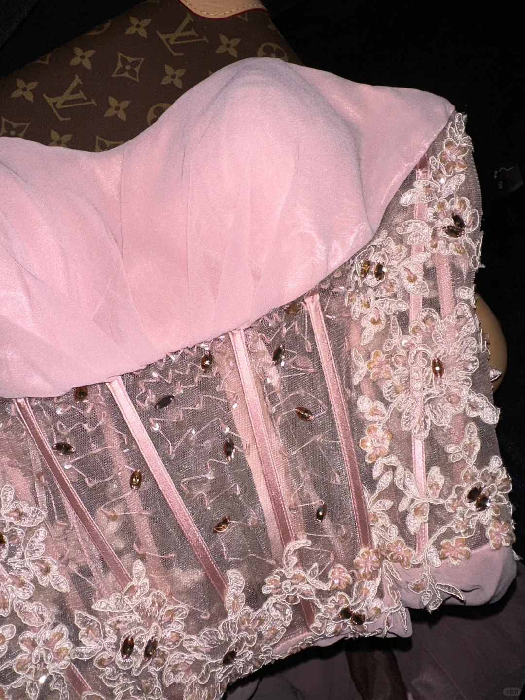 Pink Mermaid Sweetheart Neck Appliques Chiffon Satin Long Prom Dress Party Dress SH3069