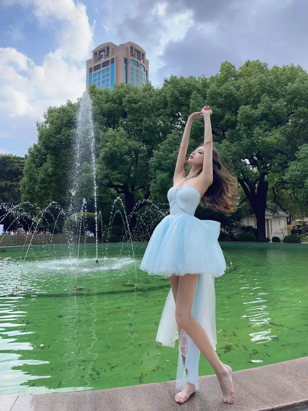 Baby Blue A Line Sweetheart Neck Tulle Short Homecoming Dress Birthday Dress with Bow SH3643