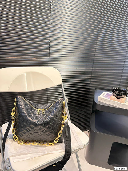 Louis Vuitton LV Shoulder Bag Chunky Chain Shoulder Strap Detachable Tote Bag