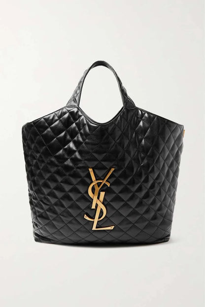 SAINT LAURENT Icare extra large embellished quilted leather tote