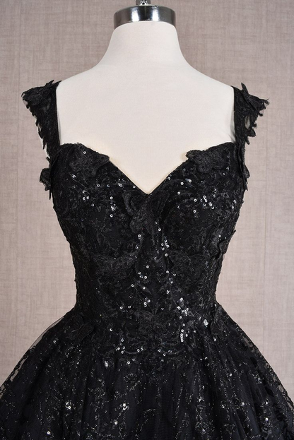 Pretty Gold Lace Butterfly Appliques Short Homecoming Dress Formal 20th Birthday Party Dress S914