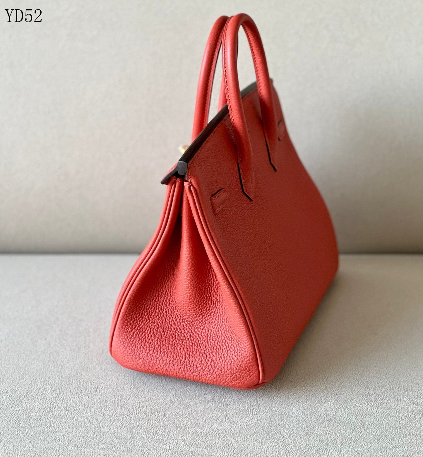 H BIRKIN TOGO 25 RED GOLD HARDWARE 25CM