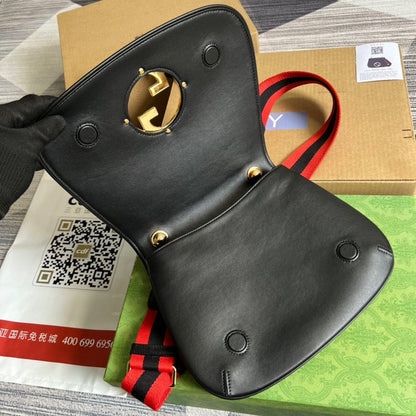 GUCCI BLONDIE MEDIUM BAG BLACK 29CM 699210 UXXAG 1064