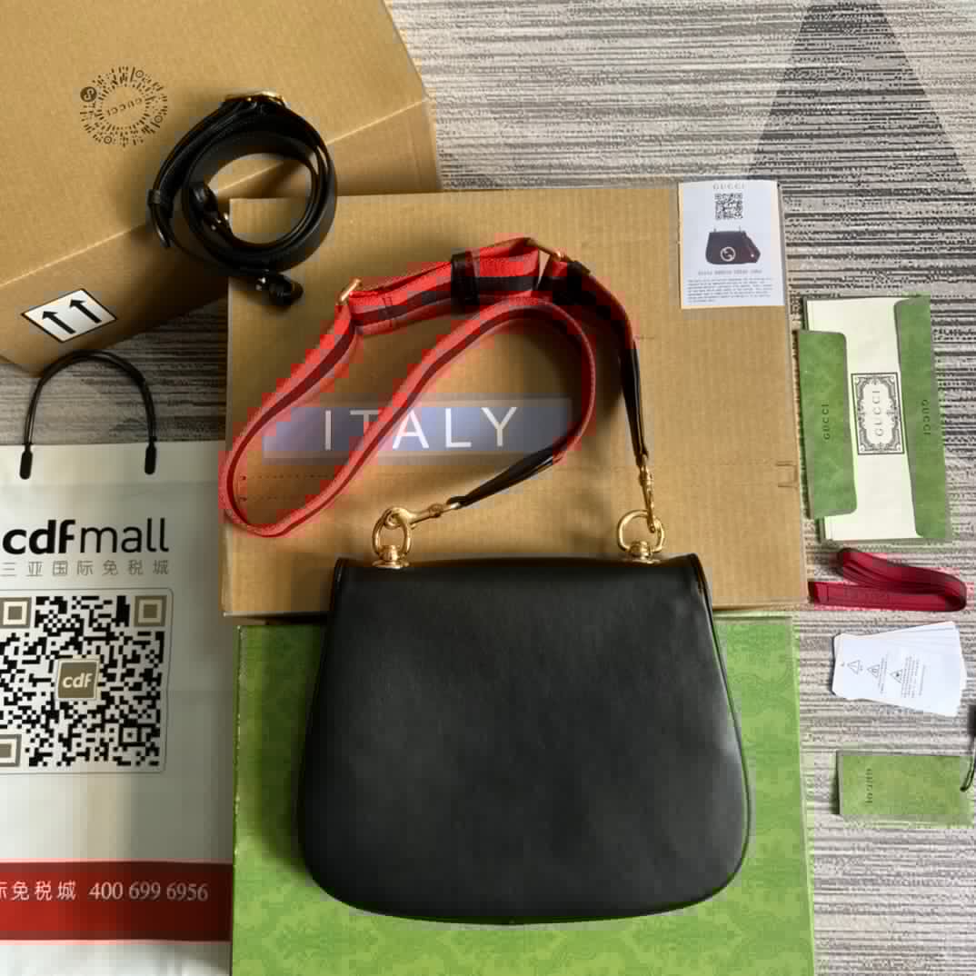 GUCCI BLONDIE MEDIUM BAG BLACK 29CM 699210 UXXAG 1064