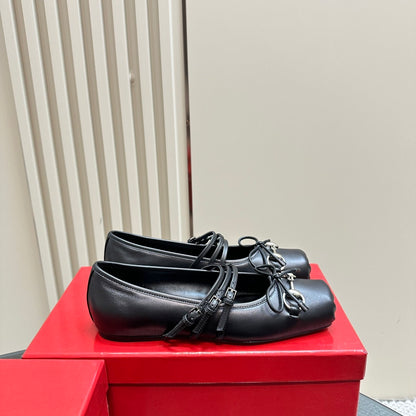 GUCCI WOMEN’S HORSEBIT BALLET FLAT SACCHETTO BLACK 814318 AAEA4 1000