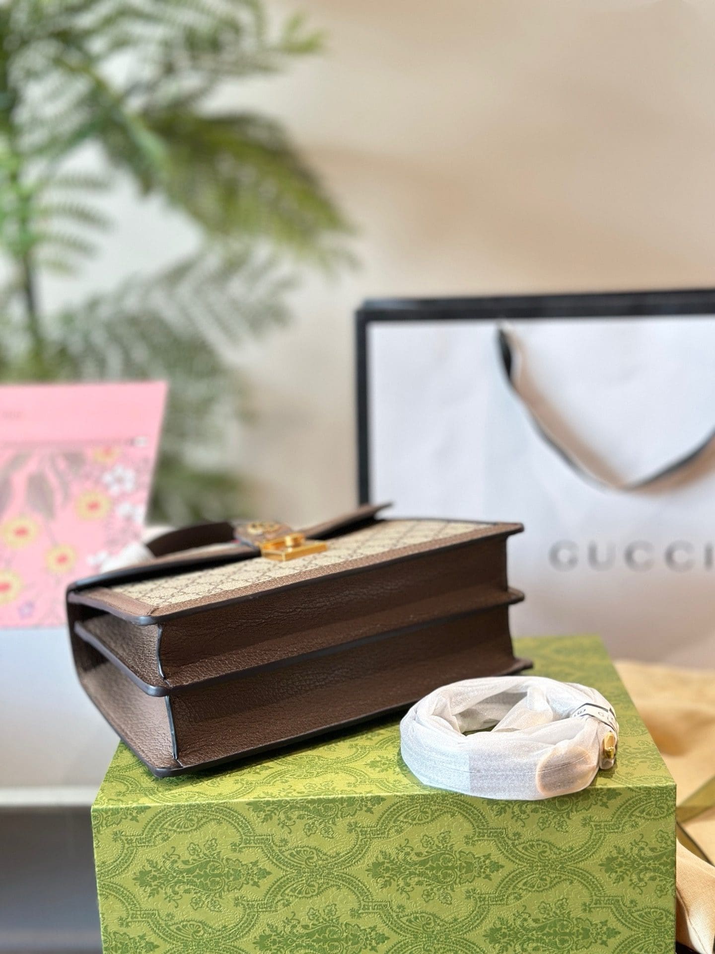 GGUCCI OPHIDIA TOP HANDLE SMALL BAG