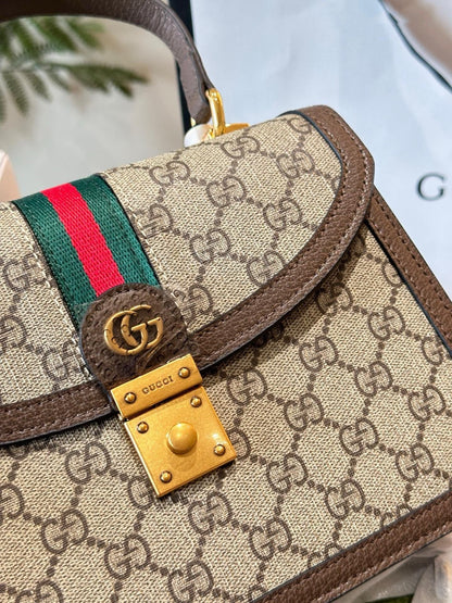 GGUCCI OPHIDIA TOP HANDLE SMALL BAG