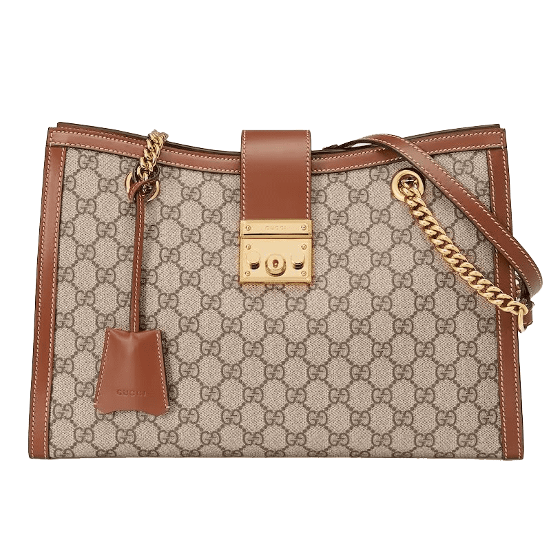 GUCCI PADLOCK MEDIUM GG SHOULDER BAG