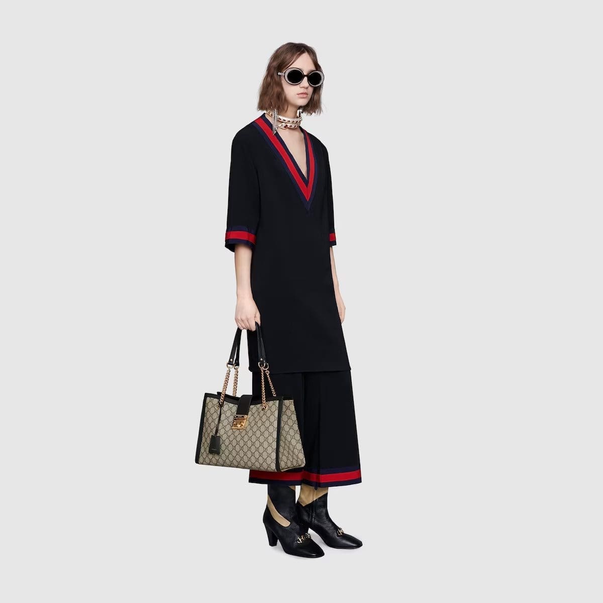 GUCCI PADLOCK MEDIUM GG SHOULDER BAG